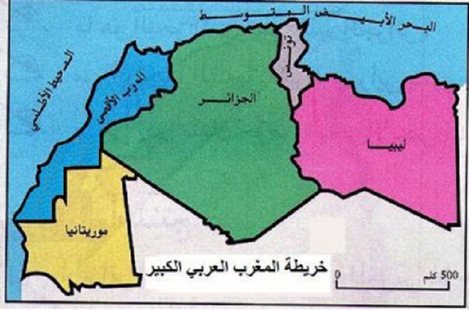 خريطة المغرب العربي - اكثر الخرائط وضوحا للمغرب العربى 14214 4