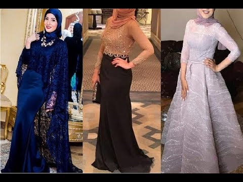 فساتين سهرة للمحجبات 2019 - مجموعة خيالية لفساتين المحجبات هذا العام 862 4