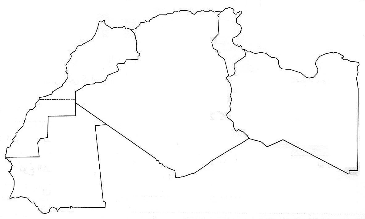 خريطة المغرب العربي - اكثر الخرائط وضوحا للمغرب العربى 14214