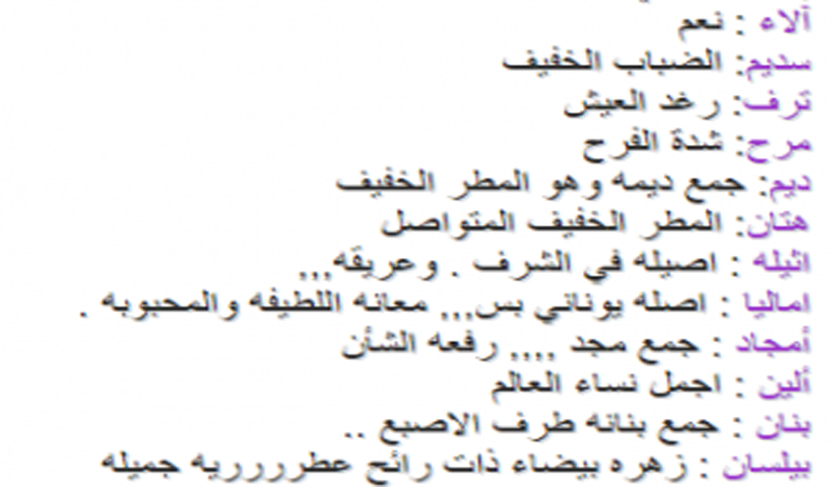 دلعى بنوتك باحلى الكلمات الرقيقه - دلع الاسماء بنات 13179