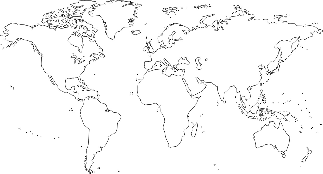 خريطة العالم صماء مقسمة Pdf Kharita Blog