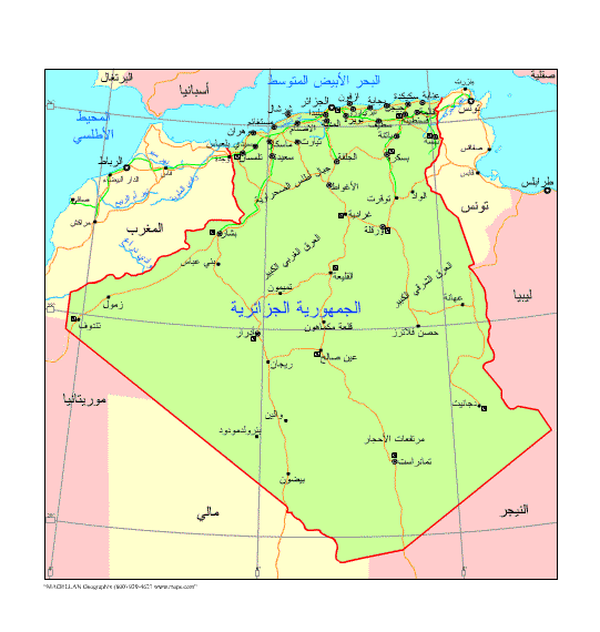 14284 خريطة الجزائر بالتفصيل - اوضح الخرائط للجزائر نورهان خميس