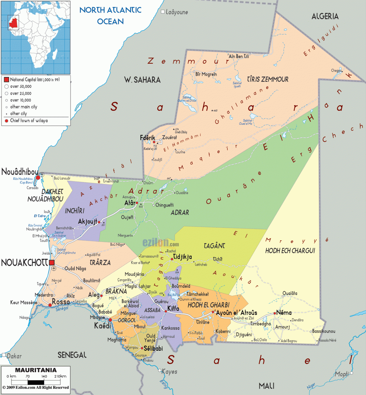 13710 تعرف على هذه الدوله بالتفصيل - خريطة موريتانيا بالتفصيل Ba22