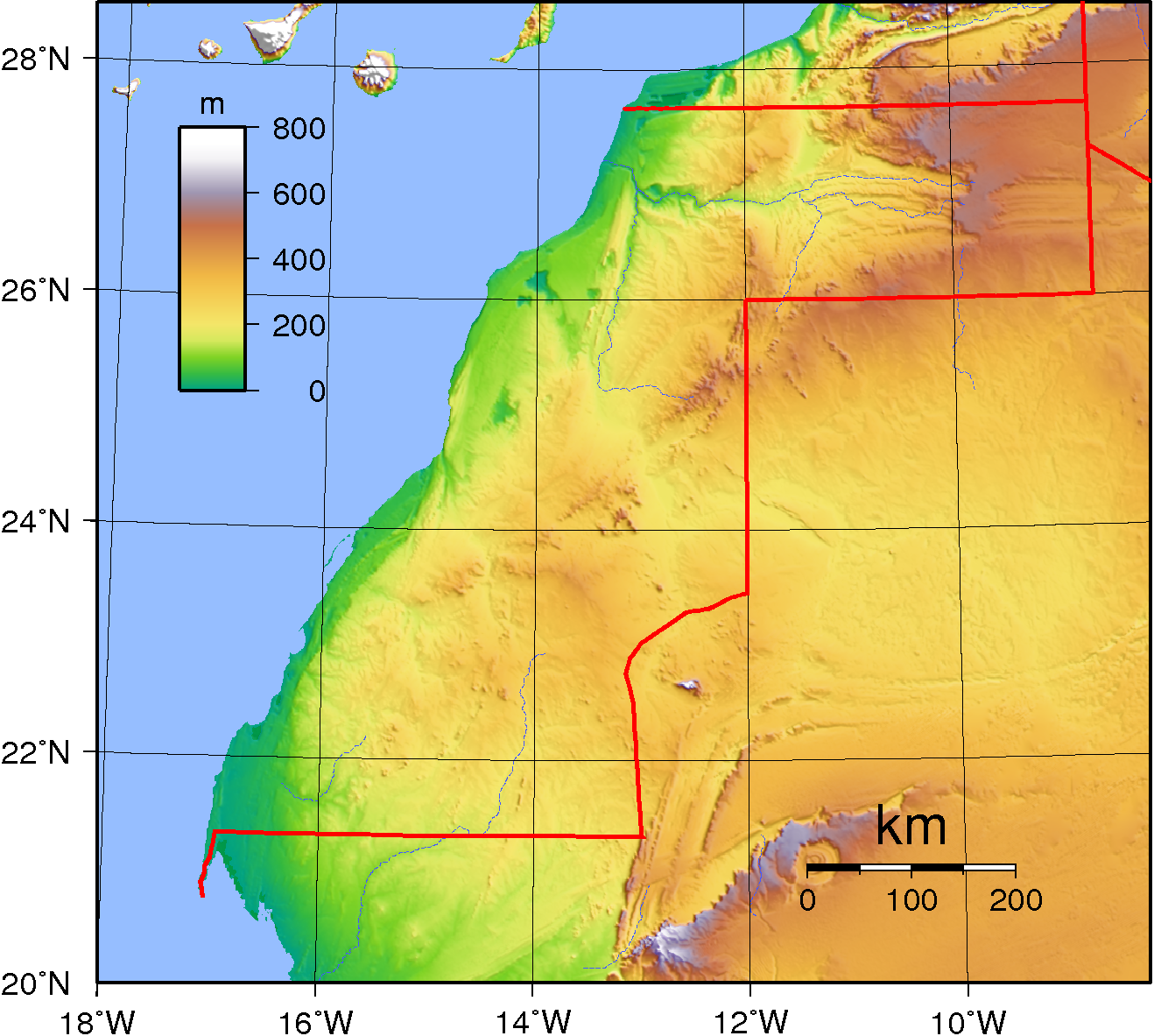 13710 تعرف على هذه الدوله بالتفصيل - خريطة موريتانيا بالتفصيل Ba22