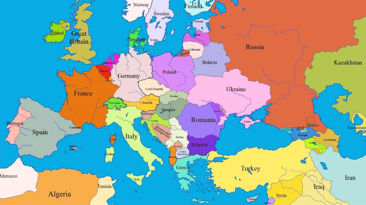فعل خلال ~ في الداخل  تعرف على هذه الخريطه و تعلم , خريطة اوروبا الشرقية - روح اطفال